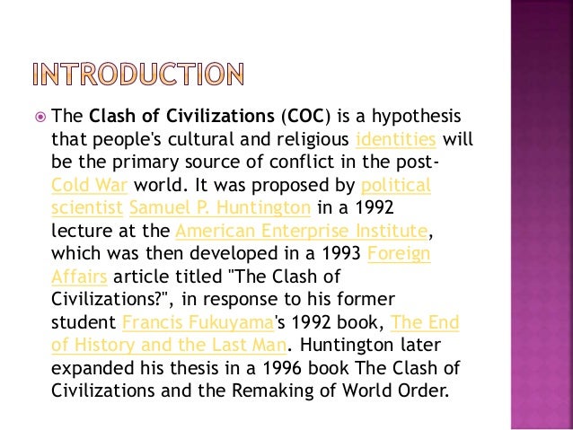 clash of civilizations examples